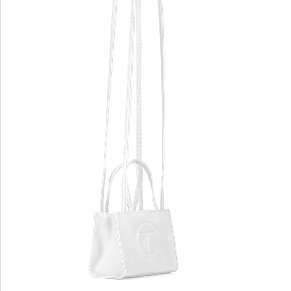 New TELFAR small white bag
